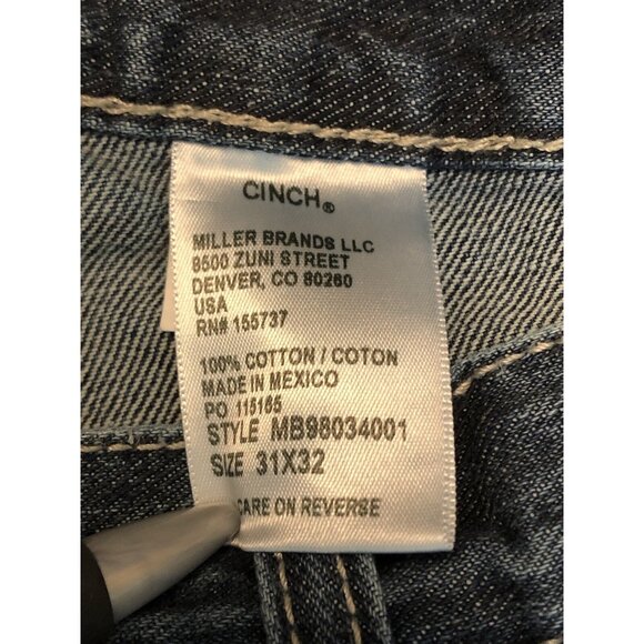 Cinch Jeans Men's 31x32 Silver Label Mid Rise Slim Fit Straight Leg Cowboy - Picture 5 of 16